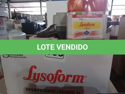 LOTE 309 - 12 LITROS DE LYSOFORM. (NO ESTADO) ATENÇÃO! FAZER A VISITAÇÃO ANTES DE ARREMATAR, NÃO SABEMOS SE FUNCIONA. LEILÃO NÃO TEM GARANTIA E NEM DEVOLUÇÃO, SUJEITO A POSSÍVEIS AVARIAS VISÍVEIS/OCULTAS E/OU AUSÊNCIA DE COMPONENTES.
