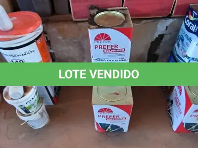 LOTE 141 - 03 LATAS DE PRIMER ASFÁLTICOS (NO ESTADO, NÃO SABEMOS SE FUNCIONA. LEILÃO NÃO TEM GARANTIA E NEM DEVOLUÇÃO).