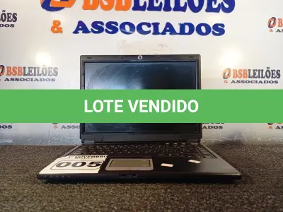 LOTE 005 - 01 NOTEBOOK MARCA AMAZON PC. (NO ESTADO) ATENÇÃO! FAZER A VISITAÇÃO ANTES DE ARREMATAR, NÃO SABEMOS SE FUNCIONA. LEILÃO NÃO TEM GARANTIA E NEM DEVOLUÇÃO, SUJEITO A POSSÍVEIS AVARIAS VISÍVEIS/OCULTAS E/OU AUSÊNCIA DE COMPONENTES.