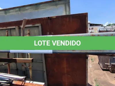 LOTE 230 - 01 LOTE COM PERFIS EM FERRO (NO ESTADO, NÃO SABEMOS SE FUNCIONA. LEILÃO NÃO TEM GARANTIA E NEM DEVOLUÇÃO).