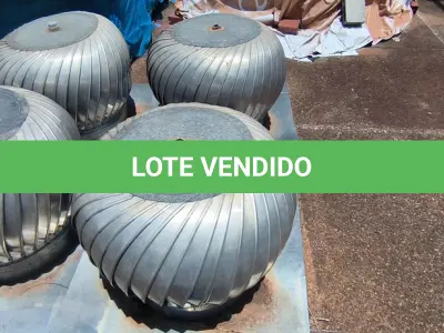 LOTE 253 - 02 EXAUSTORES PARA GALPÃO (NO ESTADO, NÃO SABEMOS SE FUNCIONA. LEILÃO NÃO TEM GARANTIA E NEM DEVOLUÇÃO).