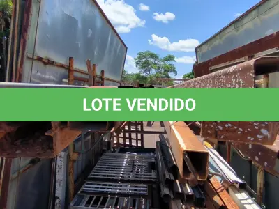 LOTE 230 - 01 LOTE COM PERFIS EM FERRO (NO ESTADO, NÃO SABEMOS SE FUNCIONA. LEILÃO NÃO TEM GARANTIA E NEM DEVOLUÇÃO).