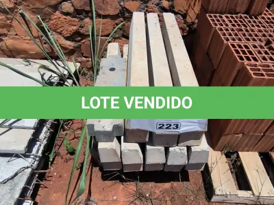 LOTE 223 - 01 LOTE COM MEIO FIO EM CONCRETO (NO ESTADO, NÃO SABEMOS SE FUNCIONA. LEILÃO NÃO TEM GARANTIA E NEM DEVOLUÇÃO).