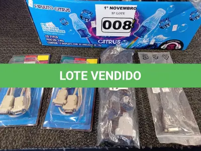 LOTE 008 - 01 LOTE COM VÁRIOS CABOS ADAPTADORES DE VÍDEO MARCAS E MODELOS DIVERSOS. (NO ESTADO) ATENÇÃO! FAZER A VISITAÇÃO ANTES DE ARREMATAR, NÃO SABEMOS SE FUNCIONA. LEILÃO NÃO TEM GARANTIA E NEM DEVOLUÇÃO, SUJEITO A POSSÍVEIS AVARIAS VISÍVEIS/OCULTAS E/OU AUSÊNCIA DE COMPONENTES.