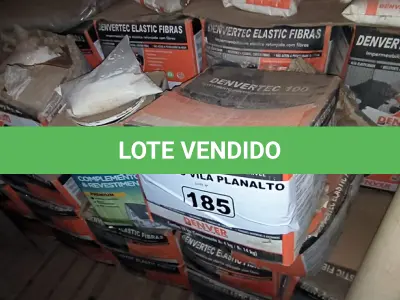 LOTE 185 - 01 LOTE COM CAIXAS DE IMPERMEABILIZANTES (NO ESTADO, NÃO SABEMOS SE FUNCIONA. LEILÃO NÃO TEM GARANTIA E NEM DEVOLUÇÃO).