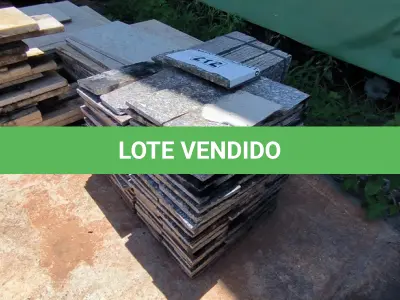 LOTE 212 - 01 LOTE COM PISOS DE PEDRA PEQUENOS (NO ESTADO, NÃO SABEMOS SE FUNCIONA. LEILÃO NÃO TEM GARANTIA E NEM DEVOLUÇÃO).