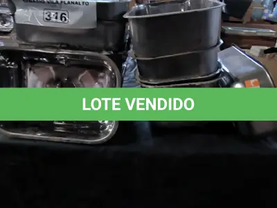 LOTE 316 - 12 CUBAS PARA PIAS EM INOX (NO ESTADO, NÃO SABEMOS SE FUNCIONA. LEILÃO NÃO TEM GARANTIA E NEM DEVOLUÇÃO).