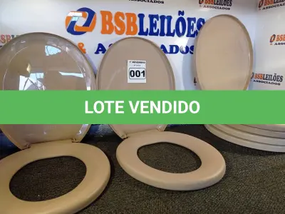 LOTE 001 - 06 ASSENTOS PARA VASO SANITÁRIO MARCAS E MODELOS DIVERSOS. (NO ESTADO) ATENÇÃO! FAZER A VISITAÇÃO ANTES DE ARREMATAR, NÃO SABEMOS SE FUNCIONA. LEILÃO NÃO TEM GARANTIA E NEM DEVOLUÇÃO, SUJEITO A POSSÍVEIS AVARIAS VISÍVEIS/OCULTAS E/OU AUSÊNCIA DE COMPONENTES.