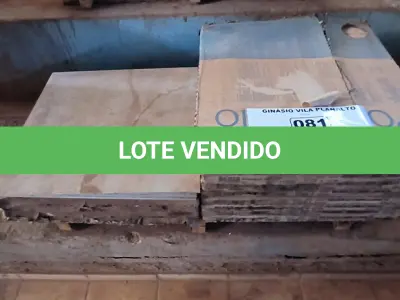 LOTE 081 - 01 LOTE DE PISO PORTOBELLO 60X60 DIVERDOD (NO ESTADO, NÃO SABEMOS SE FUNCIONA. LEILÃO NÃO TEM GARANTIA E NEM DEVOLUÇÃO).