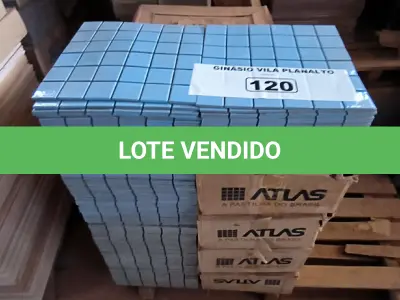 LOTE 120 - 01 LOTE COM PASTILHAS AZUL CLARO E REVESTIMENTO ELIANA (NO ESTADO, NÃO SABEMOS SE FUNCIONA. LEILÃO NÃO TEM GARANTIA E NEM DEVOLUÇÃO).