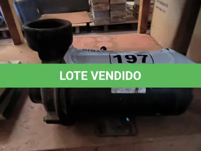 LOTE 197 - 01 BOMBA D’ÁGUA (NO ESTADO, NÃO SABEMOS SE FUNCIONA. LEILÃO NÃO TEM GARANTIA E NEM DEVOLUÇÃO).