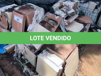 LOTE 287 - 01 LOTE COM REVESTIMENTO BÁSICA (NO ESTADO, NÃO SABEMOS SE FUNCIONA. LEILÃO NÃO TEM GARANTIA E NEM DEVOLUÇÃO).