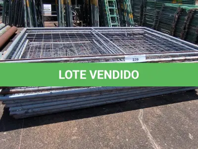 LOTE 239 - 01 LOTE COM GRADES EM FERRO COM TELA DE ALAMBRADO (NO ESTADO, NÃO SABEMOS SE FUNCIONA. LEILÃO NÃO TEM GARANTIA E NEM DEVOLUÇÃO).