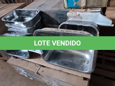 LOTE 315 - 01 LOTE COM CUBAS PARA PIAS E TANQUES EM INOX (NO ESTADO, NÃO SABEMOS SE FUNCIONA. LEILÃO NÃO TEM GARANTIA E NEM DEVOLUÇÃO).