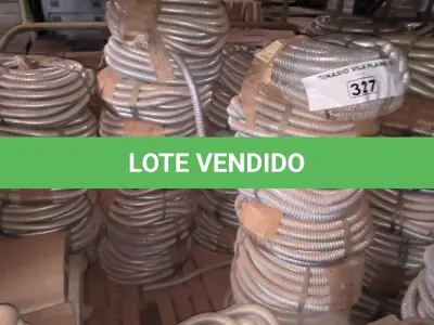 LOTE 327 - 01 LOTE COM MANGUEIRA CORRUGADA METÁLICA (NO ESTADO, NÃO SABEMOS SE FUNCIONA. LEILÃO NÃO TEM GARANTIA E NEM DEVOLUÇÃO).
