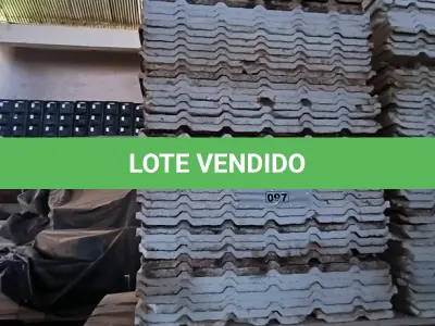 LOTE 097 - 01 LOTE COM ISOPOR PARA TELHAS (NO ESTADO, NÃO SABEMOS SE FUNCIONA. LEILÃO NÃO TEM GARANTIA E NEM DEVOLUÇÃO).