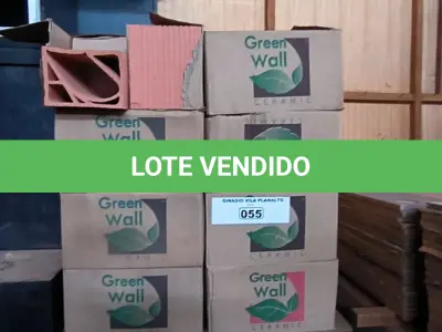 LOTE 055 - 01 LOTE COM TIJOLOS ECOLÓGICOS (NO ESTADO, NÃO SABEMOS SE FUNCIONA. LEILÃO NÃO TEM GARANTIA E NEM DEVOLUÇÃO).