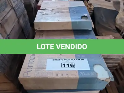 LOTE 116 - 01 LOTE COM REVESTIMENTO PORTOBELLO 30X60 DIVERSOS (NO ESTADO, NÃO SABEMOS SE FUNCIONA. LEILÃO NÃO TEM GARANTIA E NEM DEVOLUÇÃO).