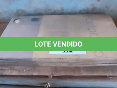 LOTE 172 - 04 CAIXAS DE PISO 60X1,20 (NO ESTADO, NÃO SABEMOS SE FUNCIONA. LEILÃO NÃO TEM GARANTIA E NEM DEVOLUÇÃO).