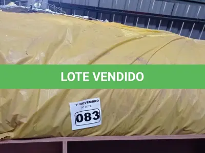 LOTE 083 - 01 ROLO DE LÃ DE VIDRO. (NO ESTADO) ATENÇÃO! FAZER A VISITAÇÃO ANTES DE ARREMATAR, NÃO SABEMOS SE FUNCIONA. LEILÃO NÃO TEM GARANTIA E NEM DEVOLUÇÃO, SUJEITO A POSSÍVEIS AVARIAS VISÍVEIS/OCULTAS E/OU AUSÊNCIA DE COMPONENTES.