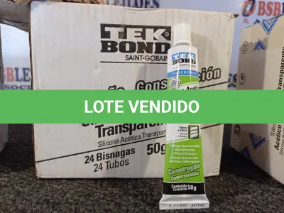 LOTE 074 - 04 CAIXAS COM BISNAGAS DE SILICONE MULTIUSO TRANSPARENTE. (NO ESTADO) ATENÇÃO! FAZER A VISITAÇÃO ANTES DE ARREMATAR, NÃO SABEMOS SE FUNCIONA. LEILÃO NÃO TEM GARANTIA E NEM DEVOLUÇÃO, SUJEITO A POSSÍVEIS AVARIAS VISÍVEIS/OCULTAS E/OU AUSÊNCIA DE COMPONENTES.