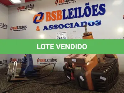 LOTE 018 - 01 MOTOR DE ROÇADEIRA E 01 SERRA MÁRMORE MARCAS E MODELOS DIVERSOS. (NO ESTADO) ATENÇÃO! FAZER A VISITAÇÃO ANTES DE ARREMATAR, NÃO SABEMOS SE FUNCIONA. LEILÃO NÃO TEM GARANTIA E NEM DEVOLUÇÃO, SUJEITO A POSSÍVEIS AVARIAS VISÍVEIS/OCULTAS E/OU AUSÊNCIA DE COMPONENTES.