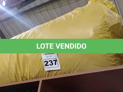 LOTE 237 - 01 ROLO DE LÃ DE VIDRO. (NO ESTADO) ATENÇÃO! FAZER A VISITAÇÃO ANTES DE ARREMATAR, NÃO SABEMOS SE FUNCIONA. LEILÃO NÃO TEM GARANTIA E NEM DEVOLUÇÃO, SUJEITO A POSSÍVEIS AVARIAS VISÍVEIS/OCULTAS E/OU AUSÊNCIA DE COMPONENTES.