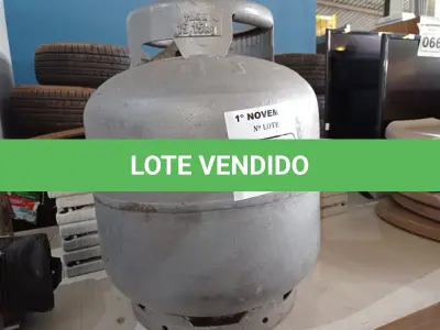 LOTE 071 - 01 BOTIJÃO DE GÁS P13 “VAZIO”. (NO ESTADO) ATENÇÃO! FAZER A VISITAÇÃO ANTES DE ARREMATAR, NÃO SABEMOS SE FUNCIONA. LEILÃO NÃO TEM GARANTIA E NEM DEVOLUÇÃO, SUJEITO A POSSÍVEIS AVARIAS VISÍVEIS/OCULTAS E/OU AUSÊNCIA DE COMPONENTES.