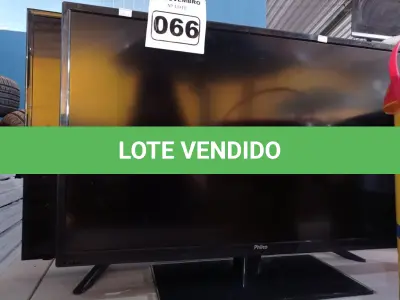 LOTE 066 - 02 TV’S MARCAS E MODELOS DIVERSOS PARA RETIRADA DE PEÇAS. (NO ESTADO) ATENÇÃO! FAZER A VISITAÇÃO ANTES DE ARREMATAR, NÃO SABEMOS SE FUNCIONA. LEILÃO NÃO TEM GARANTIA E NEM DEVOLUÇÃO, SUJEITO A POSSÍVEIS AVARIAS VISÍVEIS/OCULTAS E/OU AUSÊNCIA DE COMPONENTES.