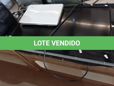 LOTE 133 - 01 TV CCE E 01 NOTEBOOK MARCA HP. (NO ESTADO) ATENÇÃO! FAZER A VISITAÇÃO ANTES DE ARREMATAR, NÃO SABEMOS SE FUNCIONA. LEILÃO NÃO TEM GARANTIA E NEM DEVOLUÇÃO, SUJEITO A POSSÍVEIS AVARIAS VISÍVEIS/OCULTAS E/OU AUSÊNCIA DE COMPONENTES.