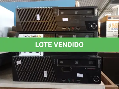 LOTE 135 - 03 CPU’S MARCAS E MODELOS DIVERSOS. (NO ESTADO) ATENÇÃO! FAZER A VISITAÇÃO ANTES DE ARREMATAR, NÃO SABEMOS SE FUNCIONA. LEILÃO NÃO TEM GARANTIA E NEM DEVOLUÇÃO, SUJEITO A POSSÍVEIS AVARIAS VISÍVEIS/OCULTAS E/OU AUSÊNCIA DE COMPONENTES.
