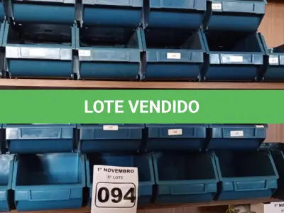 LOTE 094 - 20 CAÇAMBAS ORGANIZADORAS DE PLÁSTICO PEQUENAS. (NO ESTADO) ATENÇÃO! FAZER A VISITAÇÃO ANTES DE ARREMATAR, NÃO SABEMOS SE FUNCIONA. LEILÃO NÃO TEM GARANTIA E NEM DEVOLUÇÃO, SUJEITO A POSSÍVEIS AVARIAS VISÍVEIS/OCULTAS E/OU AUSÊNCIA DE COMPONENTES.