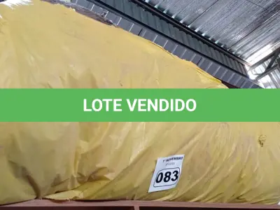 LOTE 083 - 01 ROLO DE LÃ DE VIDRO. (NO ESTADO) ATENÇÃO! FAZER A VISITAÇÃO ANTES DE ARREMATAR, NÃO SABEMOS SE FUNCIONA. LEILÃO NÃO TEM GARANTIA E NEM DEVOLUÇÃO, SUJEITO A POSSÍVEIS AVARIAS VISÍVEIS/OCULTAS E/OU AUSÊNCIA DE COMPONENTES.