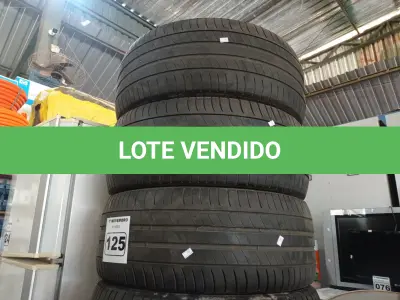 LOTE 125 - 04 PNEUS MEIA VIDA 225/45/17. (NO ESTADO) ATENÇÃO! FAZER A VISITAÇÃO ANTES DE ARREMATAR, NÃO SABEMOS SE FUNCIONA. LEILÃO NÃO TEM GARANTIA E NEM DEVOLUÇÃO, SUJEITO A POSSÍVEIS AVARIAS VISÍVEIS/OCULTAS E/OU AUSÊNCIA DE COMPONENTES.