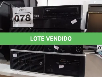 LOTE 078 - 03 CPU’S MARCA POSITIVO. (NO ESTADO) ATENÇÃO! FAZER A VISITAÇÃO ANTES DE ARREMATAR, NÃO SABEMOS SE FUNCIONA. LEILÃO NÃO TEM GARANTIA E NEM DEVOLUÇÃO, SUJEITO A POSSÍVEIS AVARIAS VISÍVEIS/OCULTAS E/OU AUSÊNCIA DE COMPONENTES.