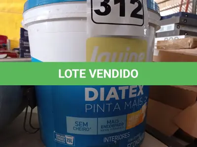LOTE 312 - 01 BALDE DE TINTA IQUINE 15L SEM A IDENTIFICAÇÃO DA COR. (NO ESTADO) ATENÇÃO! FAZER A VISITAÇÃO ANTES DE ARREMATAR, NÃO SABEMOS SE FUNCIONA. LEILÃO NÃO TEM GARANTIA E NEM DEVOLUÇÃO, SUJEITO A POSSÍVEIS AVARIAS VISÍVEIS/OCULTAS E/OU AUSÊNCIA DE COMPONENTES.