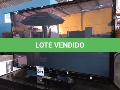 LOTE 061 - 01 TV DE LED 50” POL MARCA LG. (NO ESTADO) ATENÇÃO! FAZER A VISITAÇÃO ANTES DE ARREMATAR, NÃO SABEMOS SE FUNCIONA. LEILÃO NÃO TEM GARANTIA E NEM DEVOLUÇÃO, SUJEITO A POSSÍVEIS AVARIAS VISÍVEIS/OCULTAS E/OU AUSÊNCIA DE COMPONENTES.