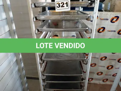 LOTE 321 - 01 ESQUELETO PARA PÃES COM BANDEJAS EM ALUMINIO. (NO ESTADO) ATENÇÃO! FAZER A VISITAÇÃO ANTES DE ARREMATAR, NÃO SABEMOS SE FUNCIONA. LEILÃO NÃO TEM GARANTIA E NEM DEVOLUÇÃO, SUJEITO A POSSÍVEIS AVARIAS VISÍVEIS/OCULTAS E/OU AUSÊNCIA DE COMPONENTES.