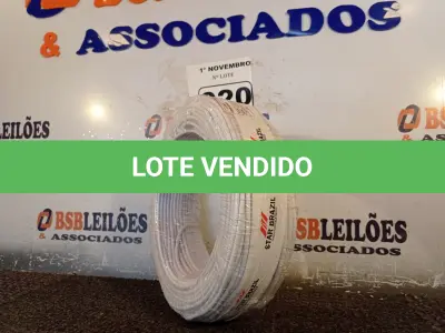 LOTE 020 - 01 ROLO DE CABO FLEXÍVEL 100M 1X4MM NA COR BRANCA(NOVO). (NO ESTADO) ATENÇÃO! FAZER A VISITAÇÃO ANTES DE ARREMATAR, NÃO SABEMOS SE FUNCIONA. LEILÃO NÃO TEM GARANTIA E NEM DEVOLUÇÃO, SUJEITO A POSSÍVEIS AVARIAS VISÍVEIS/OCULTAS E/OU AUSÊNCIA DE COMPONENTES.