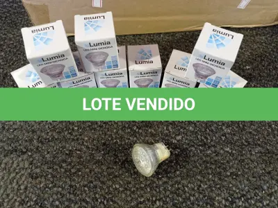 LOTE 116 - 01 LOTE COM APROXIMADAMENTE 80 LÂMPADAS DICROICA 1W 220V. (NO ESTADO) ATENÇÃO! FAZER A VISITAÇÃO ANTES DE ARREMATAR, NÃO SABEMOS SE FUNCIONA. LEILÃO NÃO TEM GARANTIA E NEM DEVOLUÇÃO, SUJEITO A POSSÍVEIS AVARIAS VISÍVEIS/OCULTAS E/OU AUSÊNCIA DE COMPONENTES.