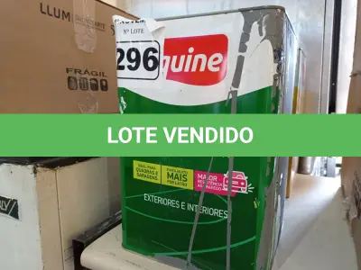 LOTE 296 - 01 LATA DE TINTA PARA PISO IQUINE COR CINZA MÉDIO 18L. (NO ESTADO) ATENÇÃO! FAZER A VISITAÇÃO ANTES DE ARREMATAR, NÃO SABEMOS SE FUNCIONA. LEILÃO NÃO TEM GARANTIA E NEM DEVOLUÇÃO, SUJEITO A POSSÍVEIS AVARIAS VISÍVEIS/OCULTAS E/OU AUSÊNCIA DE COMPONENTES.