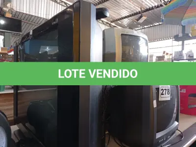 LOTE 278 - 04 TV’S DE TUBO MARCAS E MODELOS DIVERSOS. (NO ESTADO) ATENÇÃO! FAZER A VISITAÇÃO ANTES DE ARREMATAR, NÃO SABEMOS SE FUNCIONA. LEILÃO NÃO TEM GARANTIA E NEM DEVOLUÇÃO, SUJEITO A POSSÍVEIS AVARIAS VISÍVEIS/OCULTAS E/OU AUSÊNCIA DE COMPONENTES.