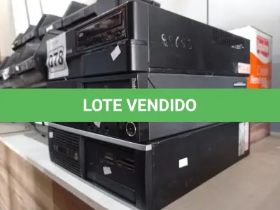 LOTE 078 - 03 CPU’S MARCA POSITIVO. (NO ESTADO) ATENÇÃO! FAZER A VISITAÇÃO ANTES DE ARREMATAR, NÃO SABEMOS SE FUNCIONA. LEILÃO NÃO TEM GARANTIA E NEM DEVOLUÇÃO, SUJEITO A POSSÍVEIS AVARIAS VISÍVEIS/OCULTAS E/OU AUSÊNCIA DE COMPONENTES.