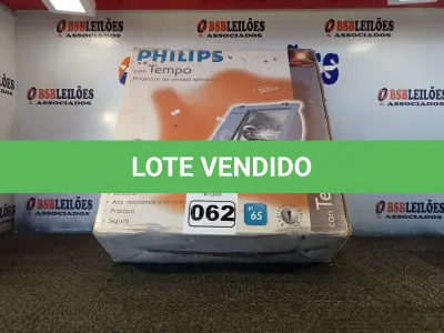 LOTE 062 - 01 PROJETOR SIMÉTRICO PHILIPS 400W. (NO ESTADO) ATENÇÃO! FAZER A VISITAÇÃO ANTES DE ARREMATAR, NÃO SABEMOS SE FUNCIONA. LEILÃO NÃO TEM GARANTIA E NEM DEVOLUÇÃO, SUJEITO A POSSÍVEIS AVARIAS VISÍVEIS/OCULTAS E/OU AUSÊNCIA DE COMPONENTES.