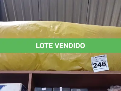 LOTE 246 - 01 ROLO DE LÃ DE VIDRO. (NO ESTADO) ATENÇÃO! FAZER A VISITAÇÃO ANTES DE ARREMATAR, NÃO SABEMOS SE FUNCIONA. LEILÃO NÃO TEM GARANTIA E NEM DEVOLUÇÃO, SUJEITO A POSSÍVEIS AVARIAS VISÍVEIS/OCULTAS E/OU AUSÊNCIA DE COMPONENTES.