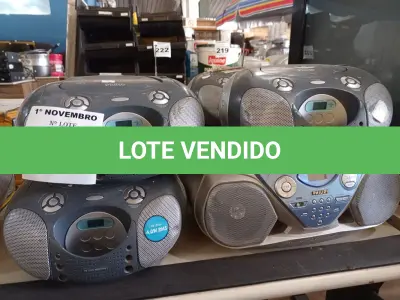 LOTE 277 - 10 APARELHOS DE SOM MARCAS E MODELOS DIVERSOS. (NO ESTADO) ATENÇÃO! FAZER A VISITAÇÃO ANTES DE ARREMATAR, NÃO SABEMOS SE FUNCIONA. LEILÃO NÃO TEM GARANTIA E NEM DEVOLUÇÃO, SUJEITO A POSSÍVEIS AVARIAS VISÍVEIS/OCULTAS E/OU AUSÊNCIA DE COMPONENTES.