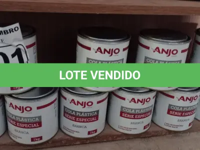 LOTE 101 - 12 LATAS DE COLA PLÁSTICA ANJO 1KG. (NO ESTADO) ATENÇÃO! FAZER A VISITAÇÃO ANTES DE ARREMATAR, NÃO SABEMOS SE FUNCIONA. LEILÃO NÃO TEM GARANTIA E NEM DEVOLUÇÃO, SUJEITO A POSSÍVEIS AVARIAS VISÍVEIS/OCULTAS E/OU AUSÊNCIA DE COMPONENTES.