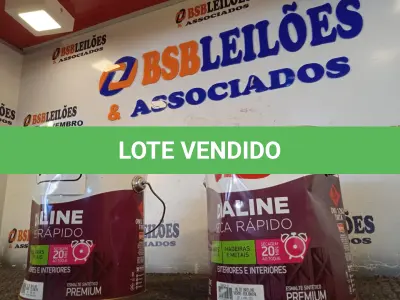 LOTE 473 - 02 GALÕES DE ESMALTE SINTÉTICO IQUINE DIALINE 3,6L NAS CORES ALTO BRILHO VERDE COLONIAL. (NO ESTADO) ATENÇÃO! FAZER A VISITAÇÃO ANTES DE ARREMATAR, NÃO SABEMOS SE FUNCIONA. LEILÃO NÃO TEM GARANTIA E NEM DEVOLUÇÃO, SUJEITO A POSSÍVEIS AVARIAS VISÍVEIS/OCULTAS E/OU AUSÊNCIA DE COMPONENTES.