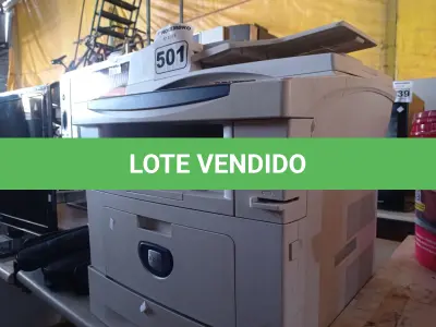 LOTE 501 - 01 IMPRESSORA MULTIFUNCIONAL MARCA XEROX MODELO PHASER 3635 MFP. (NO ESTADO) ATENÇÃO! FAZER A VISITAÇÃO ANTES DE ARREMATAR, NÃO SABEMOS SE FUNCIONA. LEILÃO NÃO TEM GARANTIA E NEM DEVOLUÇÃO, SUJEITO A POSSÍVEIS AVARIAS VISÍVEIS/OCULTAS E/OU AUSÊNCIA DE COMPONENTES.