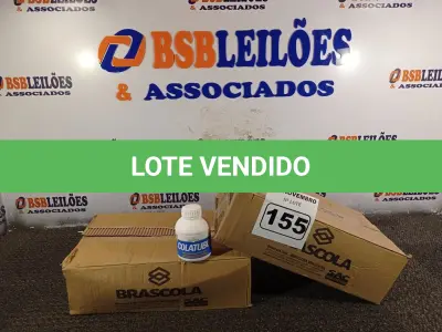 LOTE 155 - 02 CAIXAS COM FRASCOS DE COLA TUBO ST COM 15 CADA. (NO ESTADO) ATENÇÃO! FAZER A VISITAÇÃO ANTES DE ARREMATAR, NÃO SABEMOS SE FUNCIONA. LEILÃO NÃO TEM GARANTIA E NEM DEVOLUÇÃO, SUJEITO A POSSÍVEIS AVARIAS VISÍVEIS/OCULTAS E/OU AUSÊNCIA DE COMPONENTES.
